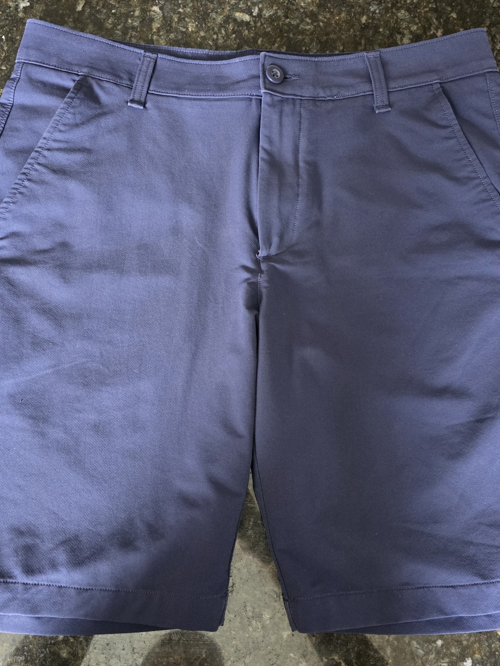 Under Armour Men's Flat Front Shorts - Navy Blue